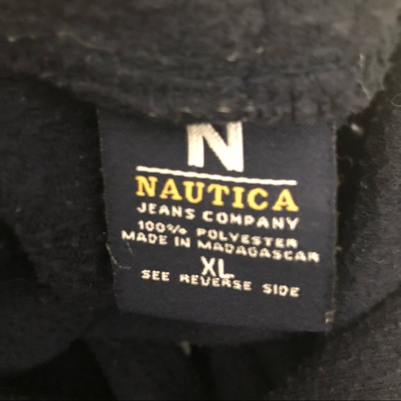 Men‘s Nautica Embroidery Spellout Hooded Pullover Fleece - Picture 5 of 6